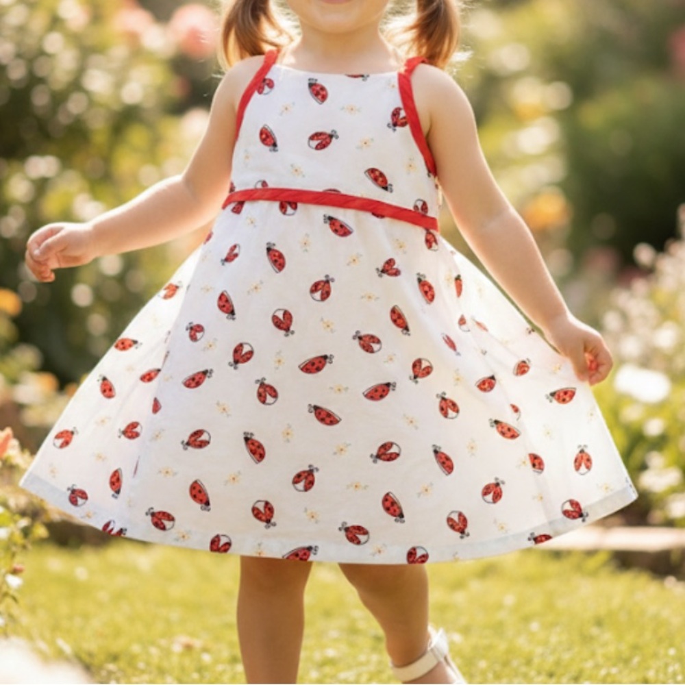 EUC Gap Lady Bug Dress(size 6-12month)